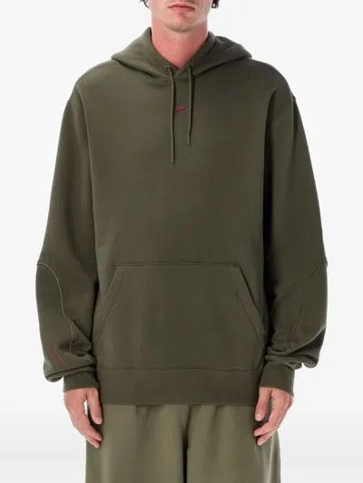 NIKE EMBROIDERED-LOGO HOODIE