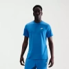 Nike Embroidered Logo Mens Crew Neck Short Sleeve Embroidered Active T-shirt In Blue