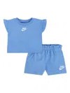 Nike Embroidered-logo (set Of Two) In Blue