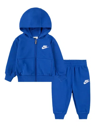 NIKE EMBROIDERED-LOGO ZIP TRACKSUIT