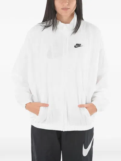 NIKE EMBROIDERED-LOGO ZIP-UP JACKET