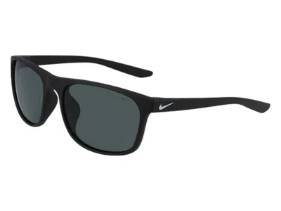 Pre-owned Nike Endure Square Sunglasses Cw46470105919) In Matte Black Silver Grey (endure/p/mi