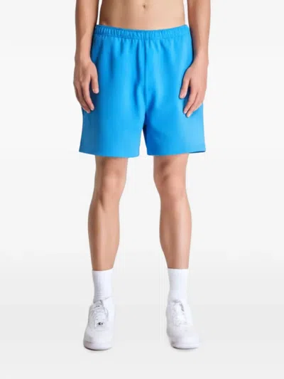 Nike Energy Logo-embroidered Track Shorts In Blue