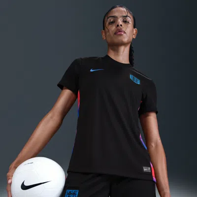 Nike England 2025 Stadium Away (team)  Women's Dri-fit Soccer Replica Jersey In Black