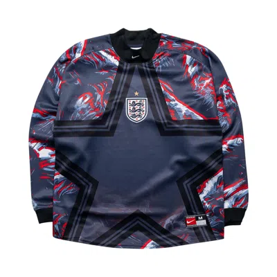 Pre-owned Nike England Authentic Goalkeeper Soccer Shirt 'black/obsidian/white' | Men's Size L