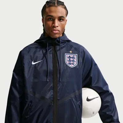 Nike England  Men's Dri-fit Soccer Anthem Jacket In Blue