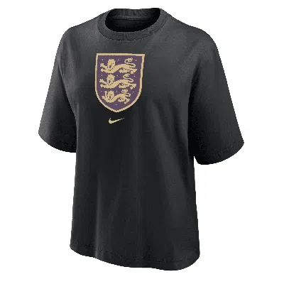 Nike England  Women's Soccer Boxy T-shirt In Black