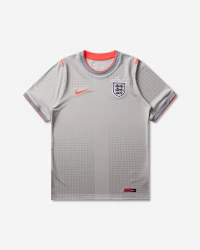 Nike England X Palace Academy Pro Shortsleeve Soccer Top Pewter Grey / Bright Crimson In Black