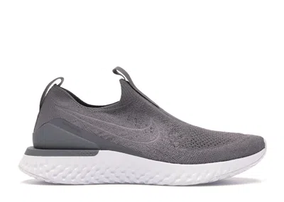 Pre-owned Nike Epic Phantom React Flyknit Icon Clash (women's) Sneakers In Gunsmoke/white