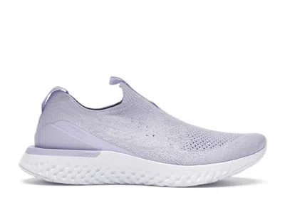 Pre-owned Nike Epic Phantom React Flyknit (women's) Sneakers In Lavender Mist/white