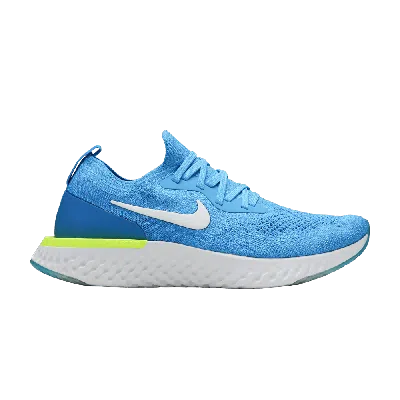 Pre-owned Nike Epic React Flyknit Gs 'blue Glow'