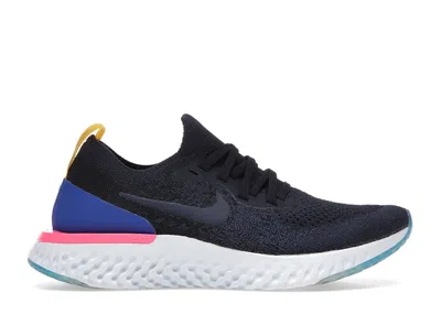 Pre-owned Nike Epic React Flyknit (women's) Sneakers In College Navy/racer Blue