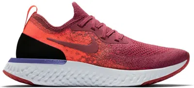 Pre-owned Nike Epic React Flyknit (women's) Sneakers In Rust Pink/hyper Crimson/barely Rose