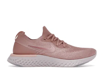 Pre-owned Nike Epic React Flyknit (women's) Sneakers In Rust Pink/pink Tint/tropical Pink