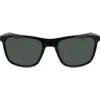 Nike Essential Endeavor Wraparound Sunglasses In Black/neptune Green/green