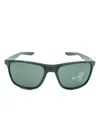 Nike Essential Endeavour Rectangle-frame Sunglasses In Green