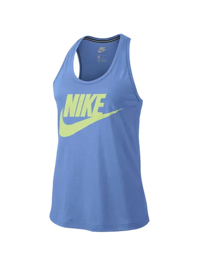 Nike Essential Logo Tank Top In Blue