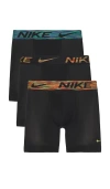 Nike Essential Micro Boxer Brief 3 Pack In Black
