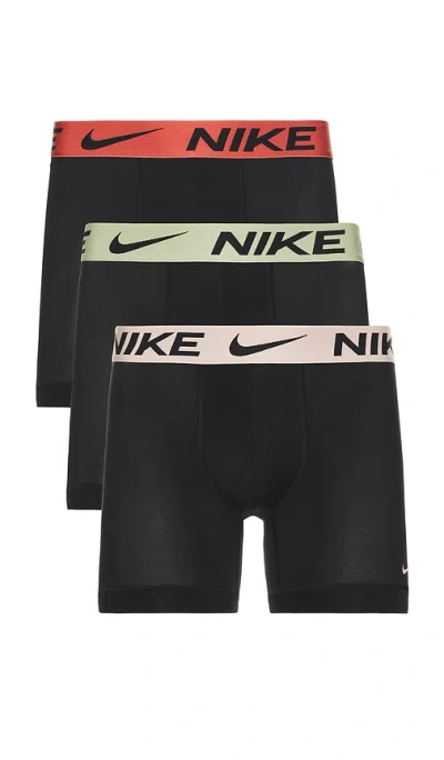 Nike Essential Micro Boxer Brief 3 Pack In Black