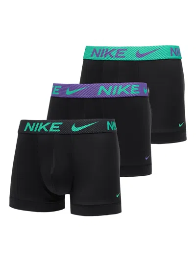 Nike Essential Micro Boxers (pack Of Three) In Black