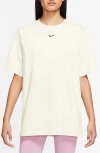 Nike Essential Oversize T-shirt In Sail/white