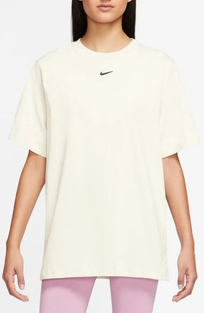 Nike Essential Oversize T-shirt In Sail/white