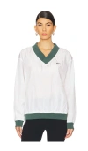 Nike Essential Sweater In Sail & Vintage Green