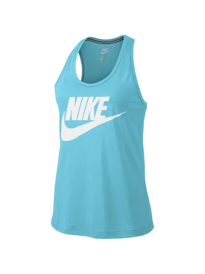Nike Essential Tank Top In Blue