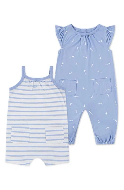 NIKE NIKE ESSENTIALS 2-PACK ASSORTED ROMPERS