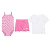 Nike Essentials Baby (0-9m) 2-piece Ruffle Shorts Set In Pink