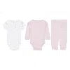 Nike Essentials Baby (0-9m) 3-piece Bodysuit Set In Pink