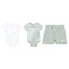 Nike Essentials Baby (0-9m) 3-piece Striped Swooshfetti Set In Green