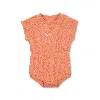 Nike Essentials Baby (0-9m) Jacquard Towel Terry Romper In Orange