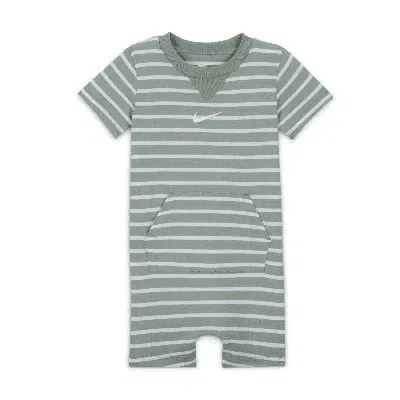 Nike Essentials Baby (12-24m) Short Sleeve Romper In Green