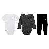 Nike Essentials Baby (12-24m) 3-piece Bodysuit Set In Black