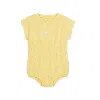 Nike Essentials Baby (12-24m) Jacquard Towel Terry Romper In Yellow