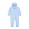 Nike Essentials Baby Hooded Coverall In Blue