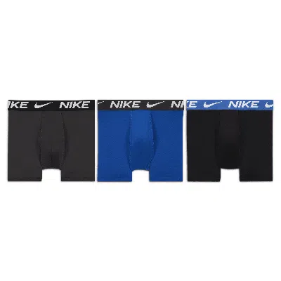 Nike Boys' 3 Pack Logo Boxer Briefs - Little Kid, Big Kid In Blue