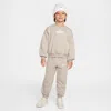Nike Essentials Little Kids' 2-piece Crew Set In Grey