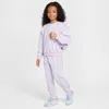 Nike Essentials Little Kids' 2-piece Crew Set In Purple
