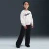 Nike Essentials Little Kids' Graphic Crew And Cargo Pants Set In Black