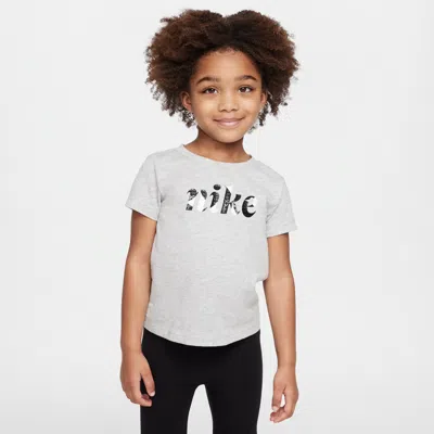 Nike Essentials Little Kids' Graphic T-shirt In Grey