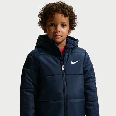 Nike Essentials Little Kids' Heavyweight Puffer Jacket In Blue
