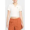 Nike Essentials Stretch Crop Polo In White