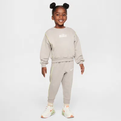 Nike Babies' Essentials Toddler 2-piece Crew Set In Grey