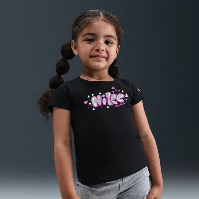 Nike Babies' Essentials Toddler Graphic Ringlet T-shirt In Black