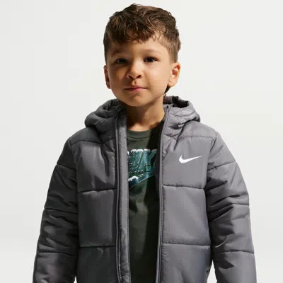 Nike Babies' Essentials Toddler Heavyweight Puffer Jacket In Gray