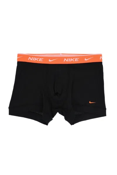 Nike Everyday Cotton Stretch Boxers (set Of Three) In Black