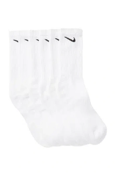 Nike Everyday Crush Crew Socks In 100 White/black