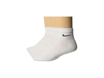Nike Everyday Cushion Ankle Training Socks 6-pair Pack Men's Crew Cut Socks Shoes White/black: Xl (us Men In Multi